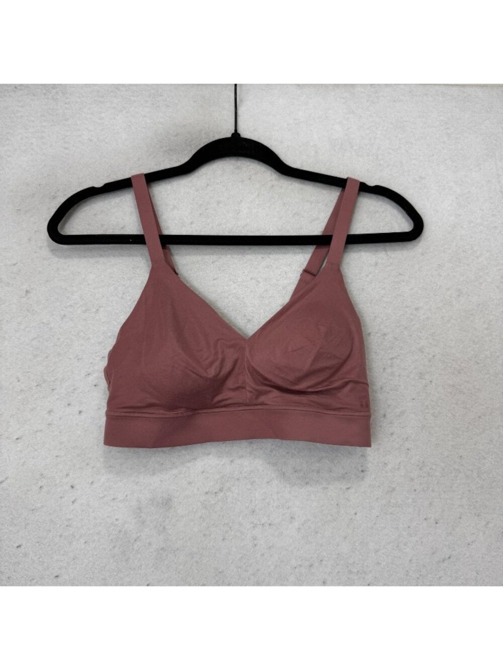 Tommy John Bralette Womens Medium Pink Second Skin Triangle Wireless Adjustable